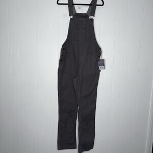 Dovetail Women’s Freshley Overalls Grey Canvas Size 12/32 NWT